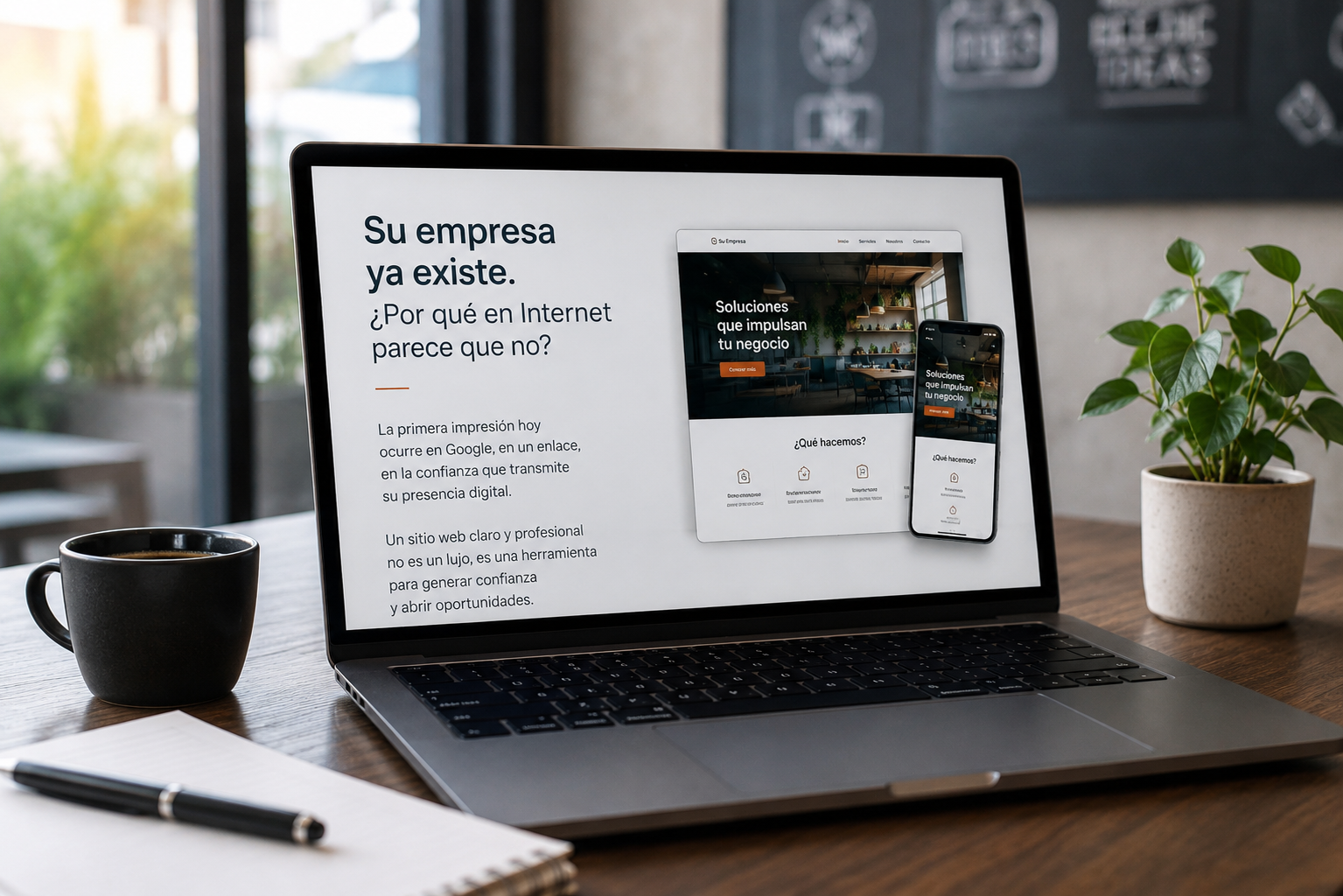 Su empresa ya existe. ¿Por qué en Internet parece que no?